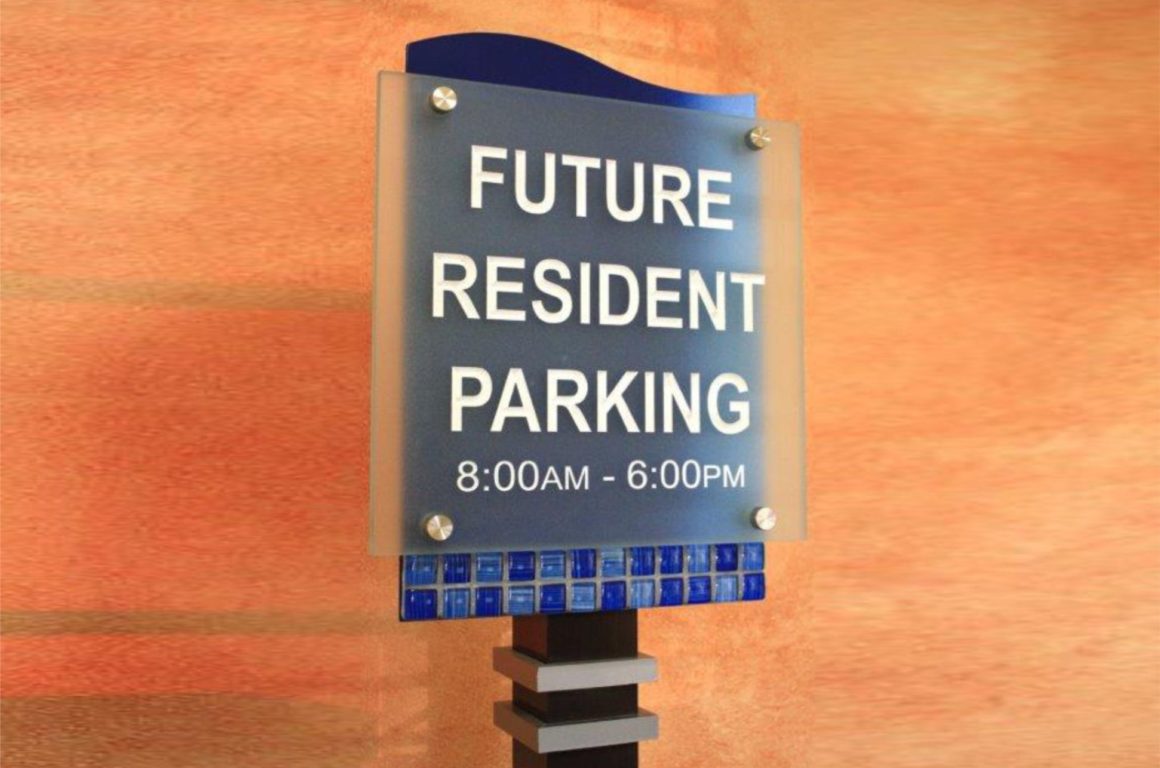 Future resident parking sign