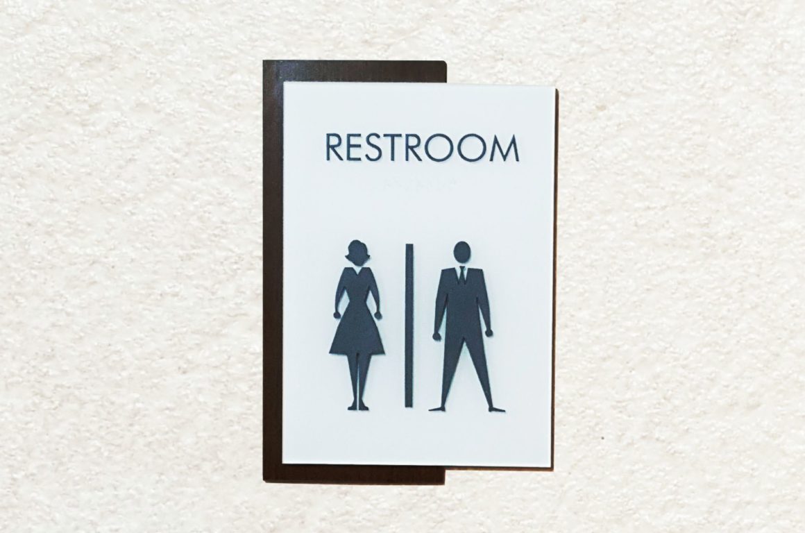 Restroom sign