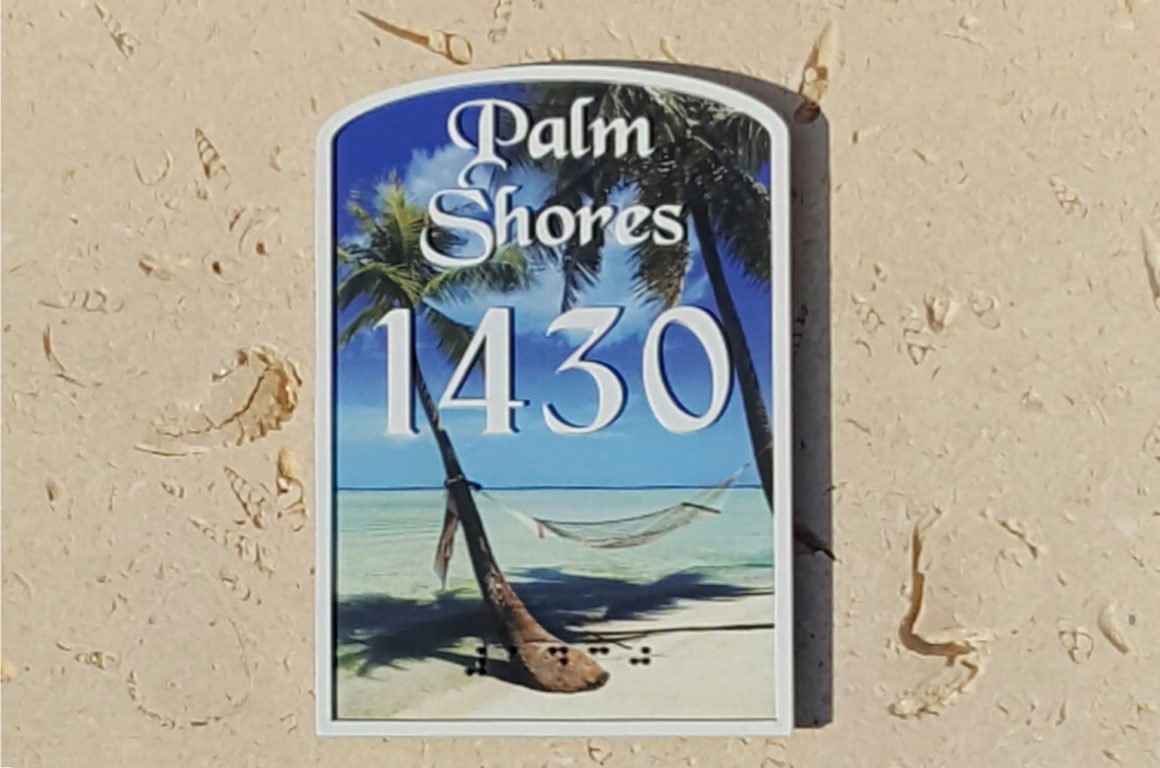 Door unit plaques sign